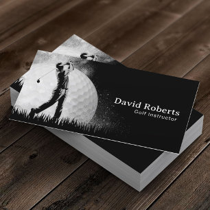 Golf Instructor Pro Golf Swing Coach Business Card