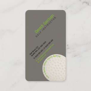 Golf Instructor   Professional Business Card