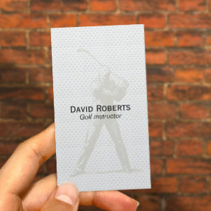Golf Instructor Professional Business Card