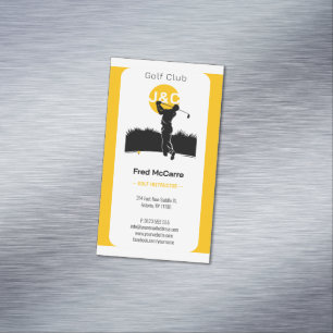 Golf Instructor Professional Golf Lessons Magnetic Business Card