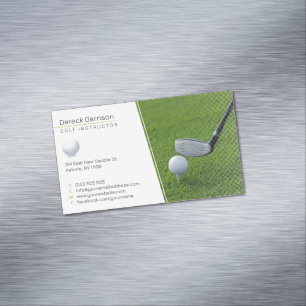 Golf Instructor Professional Teacher Magnetic Business Card