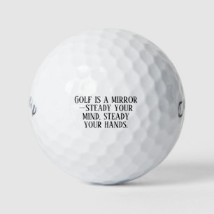 'Golf is a Mirror' Mental Side of the Sport Focus  Golf Balls