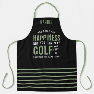Golf is Happiness Funny Golf Lover Gifts Apron