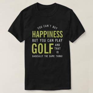 Golf is Happiness Funny Golf Lover Gifts T-Shirt