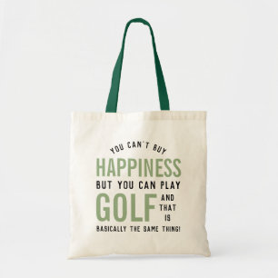 Golf is Happiness Funny Golf Lover Gifts Tote Bag
