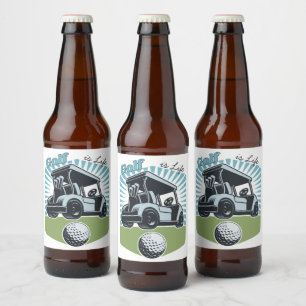 Golf is Life Beer Bottle Label