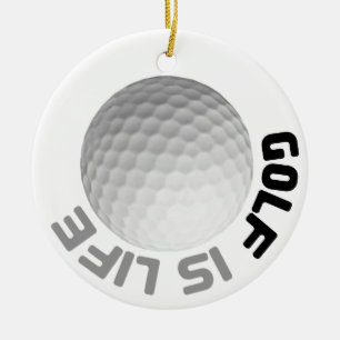 Golf is Life Ceramic Tree Decoration