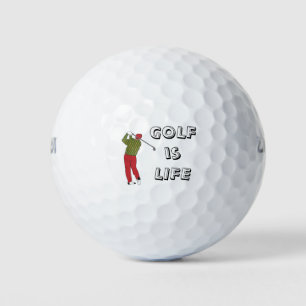 GOLF is LIFE, Golfer, Golf Quote Balls