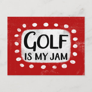 Golf Is My Jam Postcard