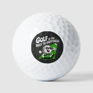 Golf is the way to happiness balls