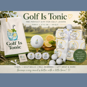 Golf Is Tonic Golf Gift Wrap