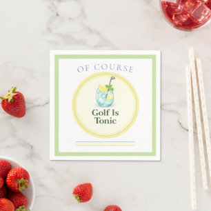 Golf Is Tonic Golf Paper Napkins
