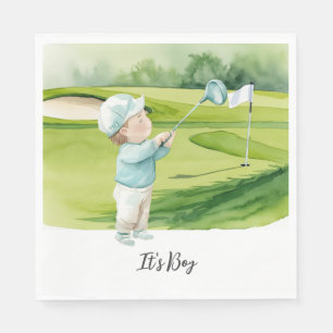 Golf  It's Boy for Baby Shower   Napkin