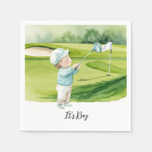 Golf It's Boy for Baby Shower Napkin