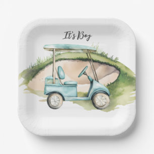 Golf  It's Boy for Baby Shower   Paper Plate