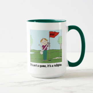 GOLF! It's not a game, it's a religion. Mug