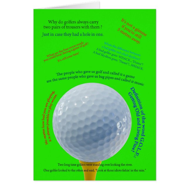 Golf Jokes (Front)