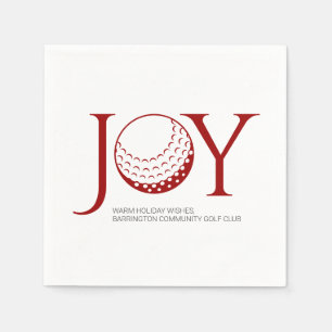 Golf Joy & Peace Christmas Napkin