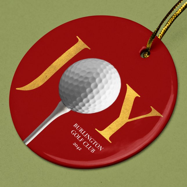 Golf Joy & Peace Christmas Ornament (Creator Uploaded)