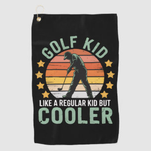 Golf Kids Funny Young Golfer & Golfing Lover Gift  Towel