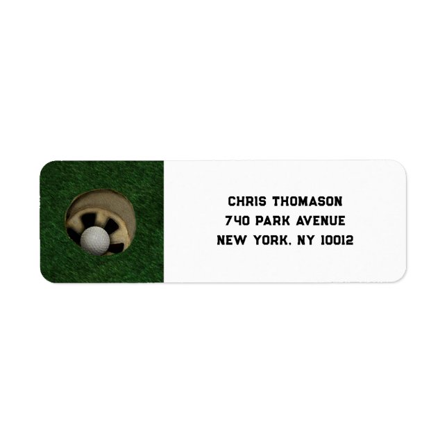 Golf Label (Front)