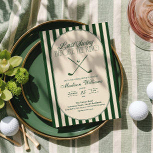 Golf "Last Swing before the Ring" Bridal Shower Invitation