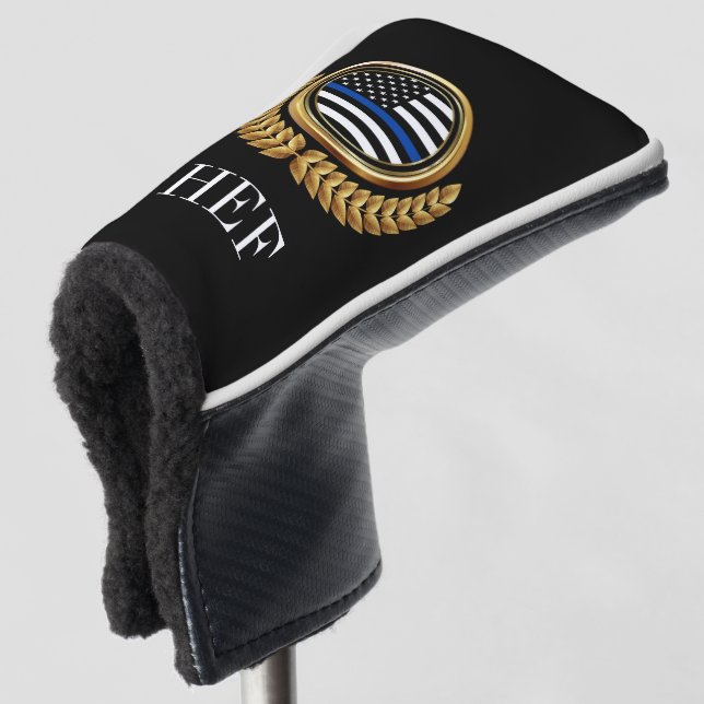 Golf Law Enforcement Police Monogram Head Cover (3/4 Front)