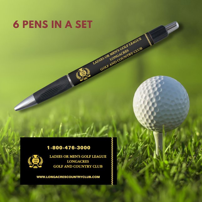 Golf League Logo Website Phone Black Gold  (Creator Uploaded)