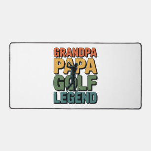 Golf Legend Grandpa Papa Desk Mat