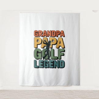 Golf Legend Grandpa Papa Tapestry