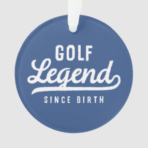 Golf Legend Since Birth Funny Modern Vintage Ornament