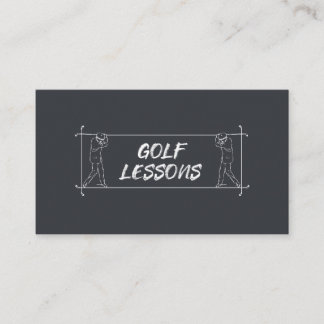 Golf Lessons Coach Teacher Instruction Instructor Business Card