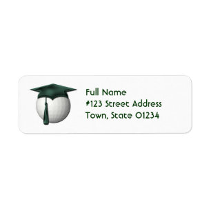 Golf Lessons Return Address Mailing Label