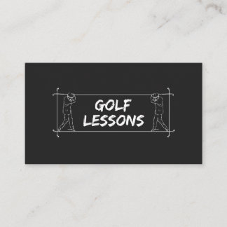 Golf Lessons Teacher Instructor Coach Instruction  Business Card