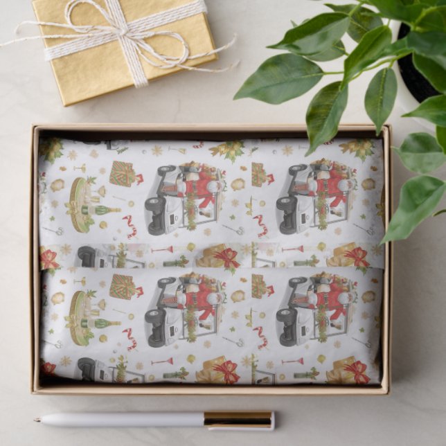 Golf “Let’s Par-Tee” Christmas Party Pattern Tissue Paper (Gift)