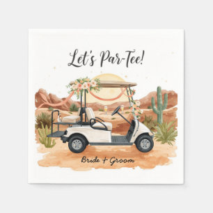 Golf Let’s Par-Tee! Golf Wedding in Arizona Napkin