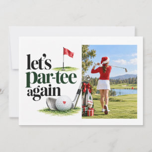 Golf Let's Par tee again Create your own Invitation