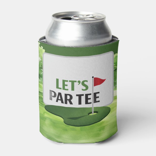Golf Let's Par Tee for Golfer Can Cooler (Can Front)