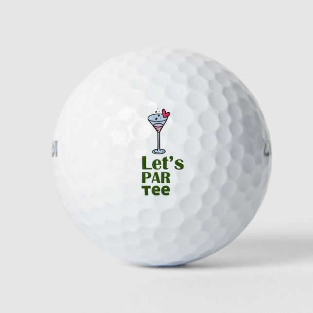 Golf Let's Par tee Golf Balls (Front)