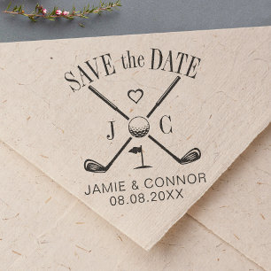 Golf Let's Par-Tee Wedding Save the Date Self-inking Stamp