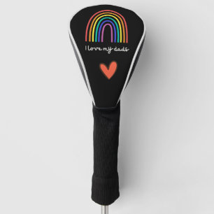 Golf LGBT Pride Gay Father's Day for dad rainbow Golf Head Cover