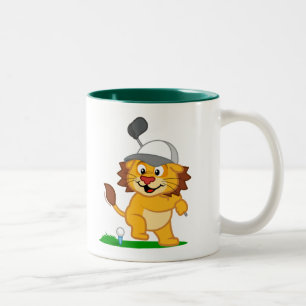 Golf Lion Two-Tone Coffee Mug