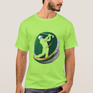 Golf Logo Featuring a Silhouette Swing T-Shirt