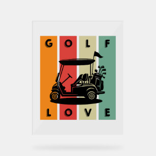 Golf-Love Acrylic Sign