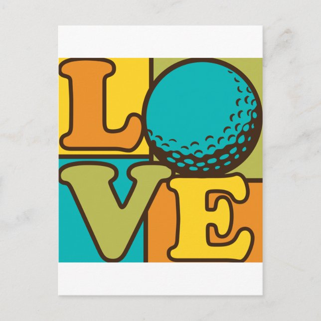 Golf Love Postcard (Front)