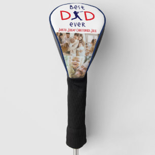 Golf Lover Best Dad Ever Photo Collage Fathers Day Head Cover