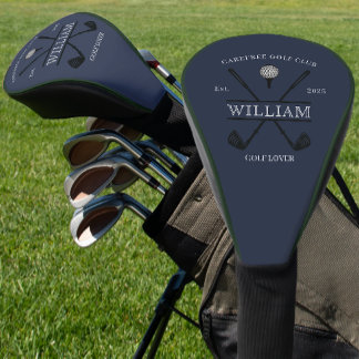 Golf Lover Club Name Golf Head Cover