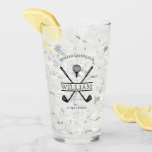 Golf Lover Cross Club Name Drinking Glass<br><div class="desc">Create your own Golf Lover Cross Club Name Drinking Glass! Personalise this design with your own text. You can further customise this design by selecting the "Edit Details" button if desired.</div>