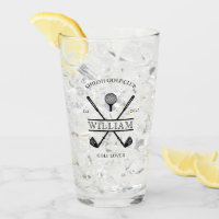Golf Lover Cross Club Name Drinking