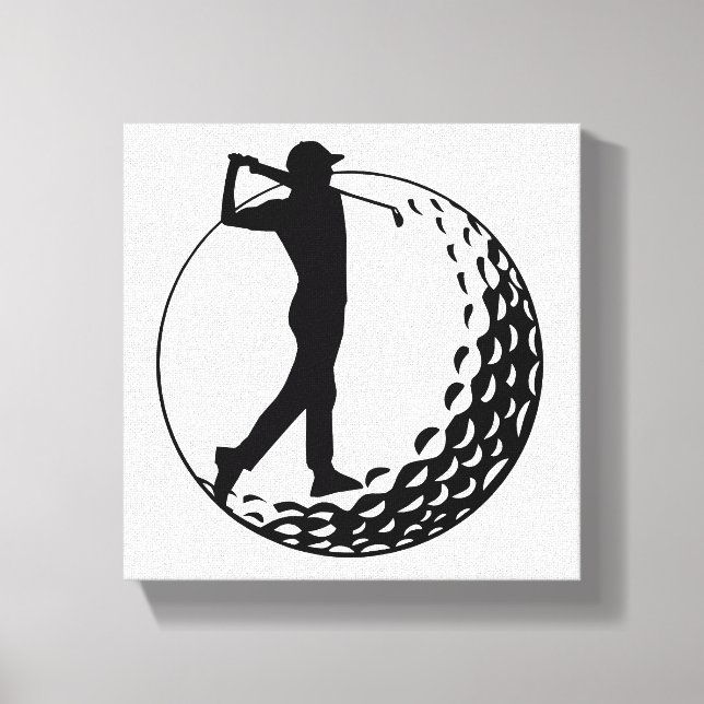 Golf Lover, Golfer  Canvas Print (Front)